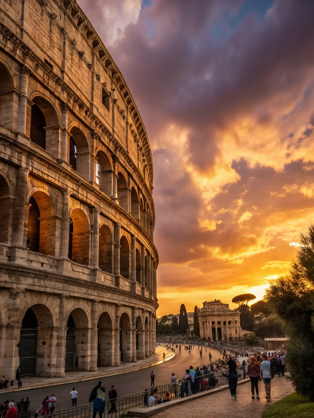 An image of the Colosseum in Rome, Italy, with a clear blue sky, emphasizing Rome's historical significance and appeal to history enthusiasts.